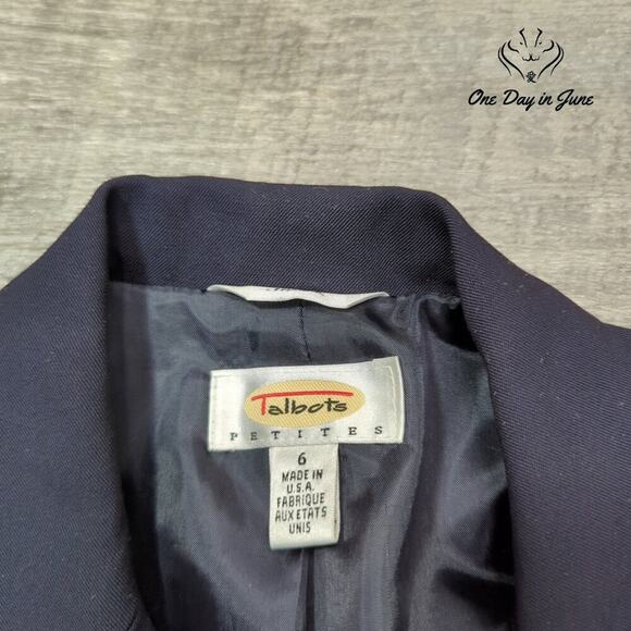 Talbots Wool 2 Button Blazer Size 6 - Picture 2 of 5